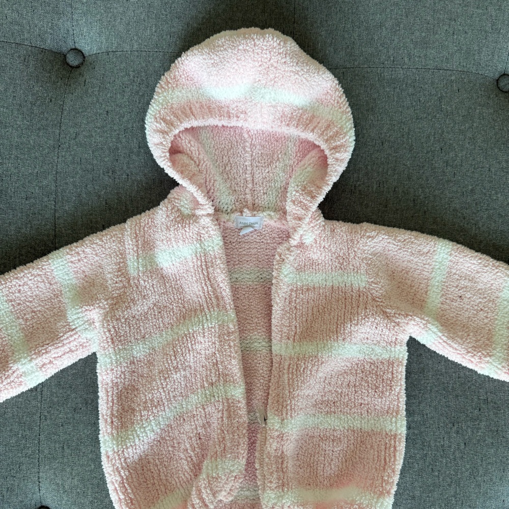 Angel Dear Soft Pink and White Hoodie